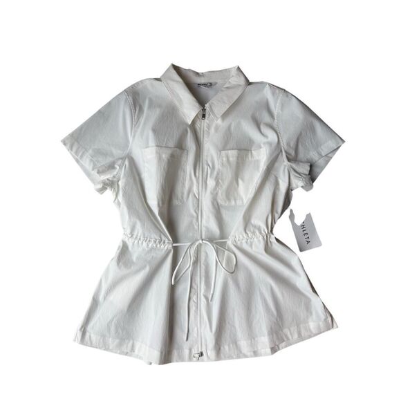 Athleta Advantage Cinch Top In White Size XL - Picture 6 of 12